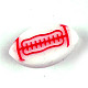 Moldes de silicona con adornos planos en forma de rugby DIY-L067-L03-2