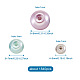 Cheriswelry 12 fili 12 stili di cottura di perline di vetro perlate dipinte perline rotonde HY-CW0001-03A-8