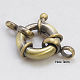 Brass Spring Ring Clasps KK-E266-15mm-AB-NR-2