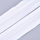 服飾材料  ファスナー部品セット  ナイロンジッパー＆鉄ジッパープラー  ホワイト  5 M  30mm FIND-WH0052-30B-01-2