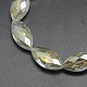 Chapelets de perles de cristal d'oeil de cheval en verre EGLA-F071A-01-1