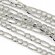 Collares de cadena de 304 acero inoxidable Figaro NJEW-Q285-12-2