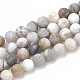 Chapelets de perles en agate de feuille de bambou naturelle G-T106-029-1