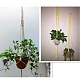 マクラメコットンコード  ツイストコットンロープ  壁掛け用  植物ハンガー  工芸品や結婚式の装飾  ナバホホワイト  3mm  約109.36ヤード（100m）/ロール OCOR-WH0009-C01-3mm-6