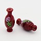 Handmade Lampwork 3D Vase with Flower Beads LAMP-L050-05-1