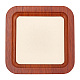 Квадратная деревянная тарелка для украшений AJEW-WH0401-71A-1