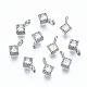 925 Sterling Silver Cubic Zirconia Charms STER-ZX003-02P-NF-1
