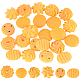 Sunnyclue 48pcs 6 estilos cabujones de galletas de imitación de resina opaca RESI-SC0002-89-1
