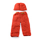 Costume de bonnet de bébé en crochet AJEW-R030-53-2