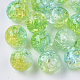 Perles en acrylique transparentes craquelées X-CACR-N002-06-1