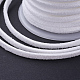 3x1.5mm White Flat Faux Suede Cord X-LW-R003-21-4