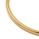 Placage ionique (ip) 304 bracelet simple en acier inoxydable pour femme BJEW-F461-01D-G-3