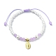 Bracelets de perles tressées en perles d'imitation de verre BJEW-JB09989-2