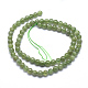 Perles d'apatite verts naturels brins G-K224-08-6mm-2