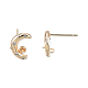 Accessoires de clous d'oreilles en laiton KK-N232-436-3