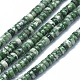Natürliche grüne Fleck Jaspis Perlen Stränge G-F631-A07-1