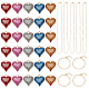 Kit fai da te per creare braccialetti e collane di san valentino DIY-PH0003-14-1