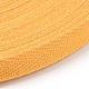 綿ツイルテープリボン  ヘリンボーンリボン  裁縫用  ゴールド  3/8インチ（10mm）  約50ヤード/ロール OCOR-TAC0005-05E-1