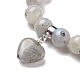 Natürliche Labradorit Perlen Charm Armbänder BJEW-K164-B03-2