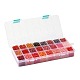 Serie roja 600g 24 colores cuentas de semillas de vidrio SEED-JP0008-02-3mm-6