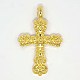 Religious Jewelry Findings Alloy Cross Pendants PALLOY-M001-02-2