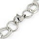 Fashionable 304 Stainless Steel Cuban Link Chain Bracelets STAS-A028-B058P-2