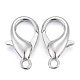 Platinum Plated Alloy Bracelet Lobster Claw Clasps X-E106-NF-3