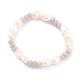 Bracciali elasticizzati con perle barocche naturali BJEW-JB05059-01-1