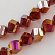 Electroplate Glass Beads Strands EGLA-R031-4mm-06-1