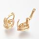 Brass Hoop Earrings EJEW-S191-06-2