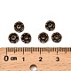 Messing Strass Zwischen perlen&nbsp;RB-A014-L6mm-01AB-NF-2
