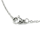 304 Halskette mit Anhänger aus Edelstahl für Damen NJEW-JN04387-01-5