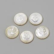 Бусины из натуральных пресноводных ракушек SHEL-Q011-002P