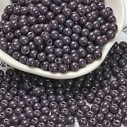 Непрозрачные цветные стеклянные бусины SEED-C001-02B-08