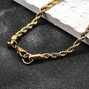 Ожерелья из цепочек-веревок из нержавеющей стали 304 NJEW-P047-40