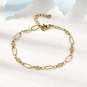 Браслеты из нержавеющей стали 304 BJEW-A044-03A-G