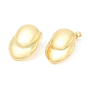Серьги-гвоздики из латуни EJEW-K251-17G