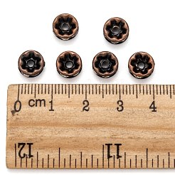 Messing Strass Rondell Space Beads&nbsp;RB-H035-29