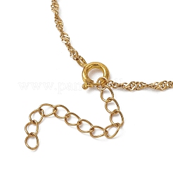 Pulseras de eslabones con dijes de latón y perlas naturales cultivadas de agua dulce&nbsp;BJEW-JB13126