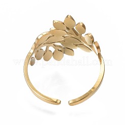 Bague de manchette ouverte en acier inoxydable 304&nbsp;RJEW-T023-56G