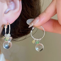 Ohrhänger aus Messing und Glas für Damen&nbsp;WG192D9-01