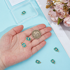 6 pièces pendentifs en laiton émaillé&nbsp;KK-BC0015-65