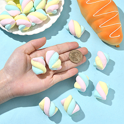 18 Stück künstliches Marshmallow-Modell aus Kunstharz&nbsp;DIY-SC0030-89