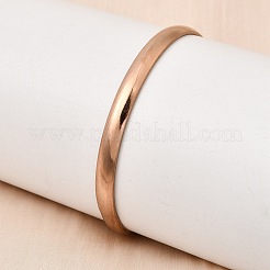 Schlichte Armreifen aus Edelstahl 304 für Damen und Herren&nbsp;BJEW-Z167-01M-01