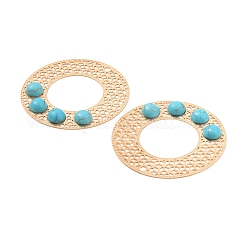 12 pièces 6 gros pendentifs en laiton de style&nbsp;KK-FH0006-88