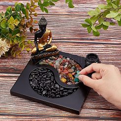 Mini jardin zen yin&nbsp;DJEW-WH0067-02