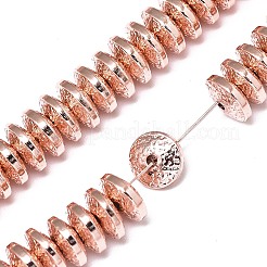 Electroplate non magnetici ematite sintetico fili di perline&nbsp;G-S372-001-01RG