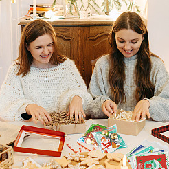 200 Stück Kunststoff-Backgeschirrbeutel mit Weihnachtsmotiv im 10-Stil&nbsp;OPP-TA0001-05