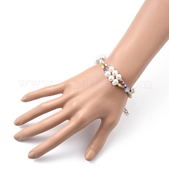 Bracelets de multi-brins&nbsp;BJEW-JB05492-03