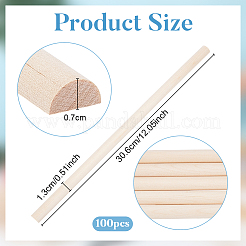 Bâtonnets en bois&nbsp;WOCR-WH0004-010B